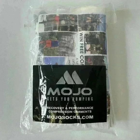 NWT MOJO White compression socks, size 2XL - Picture 1 of 5